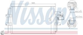 Nissens 94522 - CONDENSADOR VOLKSWAGEN BEETLE (9C1.