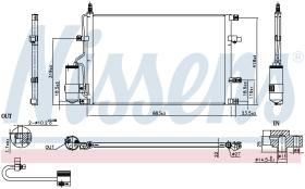 Nissens 94525 - CONDENSADOR VOLVO V70(SW)(00-)2.0 T