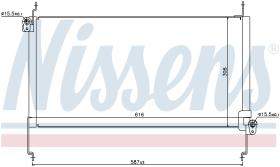 Nissens 94531 - CONDENSADOR FIAT MAREA(185)(96-)2.0