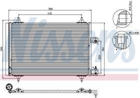Nissens 94560 - CONDENSADOR PEUGEOT 307(3_)(00-)1.6