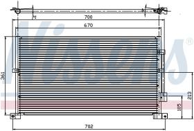 Nissens 94585 - CONDENSADOR FORD MONDEO III(GE)(00-