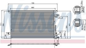 Nissens 94597 - CONDENSADOR VAUXHALL SIGNUM(02-)3.2