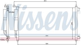 Nissens 94621 - CONDENSADOR NISSAN SENTRA(B17R)(14-