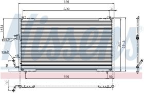 Nissens 94625 - CONDENSADOR PEUGEOT 406(8B.8E.8F)(9
