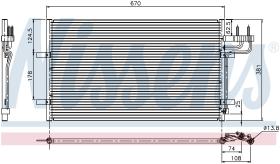 Nissens 94663 - CONDENSADOR FORD FOCUS II(CAP.CB4)(