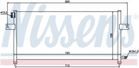 Nissens 94759 - CONDENSADOR NISSAN DATSUN(D22)2.5 D