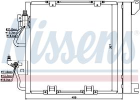 Nissens 94768 - CONDENSADOR VAUXHALL ASTRA H(04-)1.