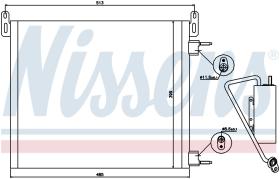 Nissens 94805 - CONDENSADOR VAUXHALL SIGNUM(02-)2.8