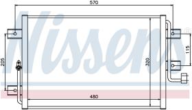 Nissens 94825 - CONDENSADOR FIAT SIENA(178)(96-)1.7