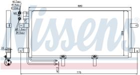 Nissens 94834 - CONDENSADOR VOLKSWAGEN TRANSPORTER