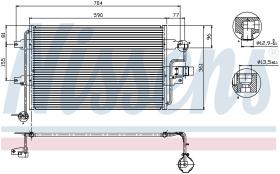 Nissens 94838 - CONDENSADOR VOLKSWAGEN BORA(1J)(99-