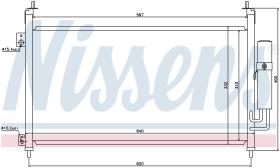 Nissens 94875 - CONDENSADOR HONDA CIVIC  VIII(FN.FK