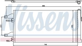 Nissens 94985 - CONDENSADOR CITROEN RELAY(250)(06-)