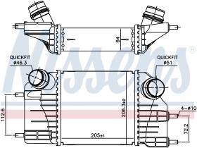 Nissens 961117 - INTERCOOLER NISSAN NOTE(E12)(13-)1.