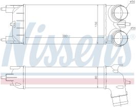  96511 - INTERCOOLER PEUGEOT 508(10-)1.6 THP