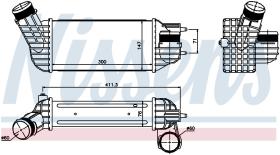 Nissens 96512 - INTERCOOLER PEUGEOT 3008(09-)2.0 BL