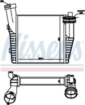 Nissens 96688 - INTERCOOLER AUDI Q7(4L)(06-)3.0 TFS