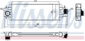  96775 - INTERCOOLER VAUXHALL VIVARO A(01-)2