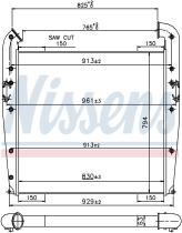 Nissens 96960 - INTERCOOLER SCANIA P96(96-).