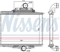 Nissens 97024 - INTERCOOLER KAMAZ 5490(13-).