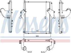  97068 - INTERCOOLER MERCEDES ACTROS MP2/MP3