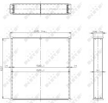 Nrf 13460 - RADIADOR CENTRAL MERCEDES