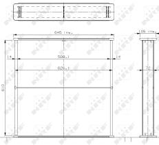 Nrf 14223 - RADIADOR CENTRAL MERCEDES