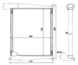 Nrf 309376 - INTERCOOLER BUS EVOBUS EVO BUS-
