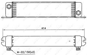 Nrf 31105 - RADIADOR ACEITE FENDT FAVORIT