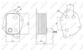 Nrf 31159 - RADIADOR ACEITE HYUNDAI 1.5 CRDI 03