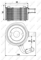 Nrf 31178 - RADIADOR ACEITE DACIA LOGAN 05-