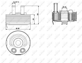  31184 - RADIADOR ACEITE NISSAN ALMERA 01/20