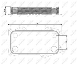 Nrf 31203 - RADIADOR ACEITE VOLVO EC240
