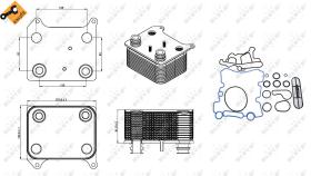 Nrf 31235 - RADIADOR ACEITE FORD F250/F350 6.0D