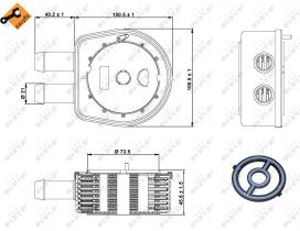Nrf 31236 - RADIADOR ACEITE FORD ESCAPE 3.0 03/