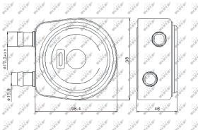 Nrf 31247 - RADIADOR ACEITE RENAULT SCENIC 09/1