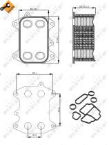 Nrf 31263 - RADIADOR ACEITE VW TIGUAN 11/2007>