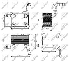 Nrf 31266 - RADIADOR ACEITE AUDI S5 06/2007>