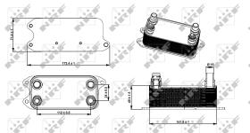 Nrf 31275 - RADIADOR ACEITE MERCEDES C180 01/20