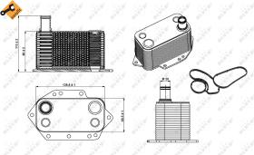 Nrf 31281 - RADIADOR ACEITE BMW 5 SERIE 06/2003
