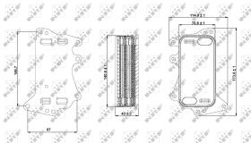Nrf 31282 - RADIADOR ACEITE BMW X3 09/2010>