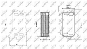 Nrf 31283 - RADIADOR ACEITE BMW X5 08/2013>