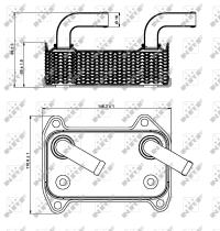 Nrf 31295 - RADIADOR ACEITE VOLVO V40 07/1995>