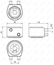Nrf 31300 - RADIADOR ACEITE DONUT UNIVERSAL