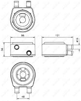 Nrf 31302 - RADIADOR ACEITE DONUT UNIVERSAL