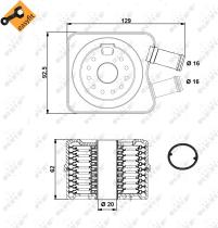 Nrf 31306 - RADIADOR ACEITE AUDI A3/A4/A6 94-/V