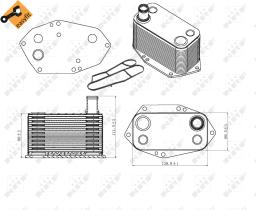 Nrf 31307 - RADIADOR ACEITE BMW 530D E39 09/200