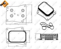 Nrf 31320 - RADIADOR ACEITE MERCEDES CLC160 1.6