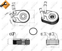 Nrf 31321 - RADIADOR ACEITE ALFA ROMEO 147 1.9D