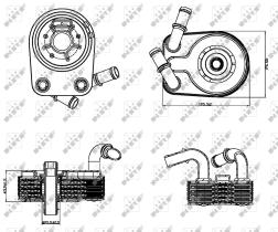 Nrf 31322 - RADIADOR ACEITE FIAT DOBLO 1.9D 09/